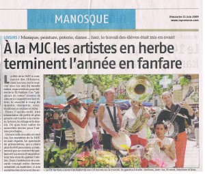 2009 - LA 'TIT FANFARE - Fête de la MJC MANOSQUE